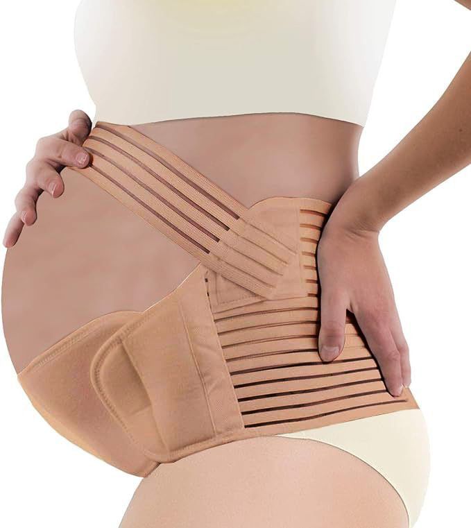 2-in-1 Pregnancy Support & Belly Band, Breathable Skin-Friendly Lightweight, Ergonomic Fit, Relieves Lower Back & Pubic Discomfort, Full Protection During Pregnancy & Postpartum/complexion.XL code - Image 2