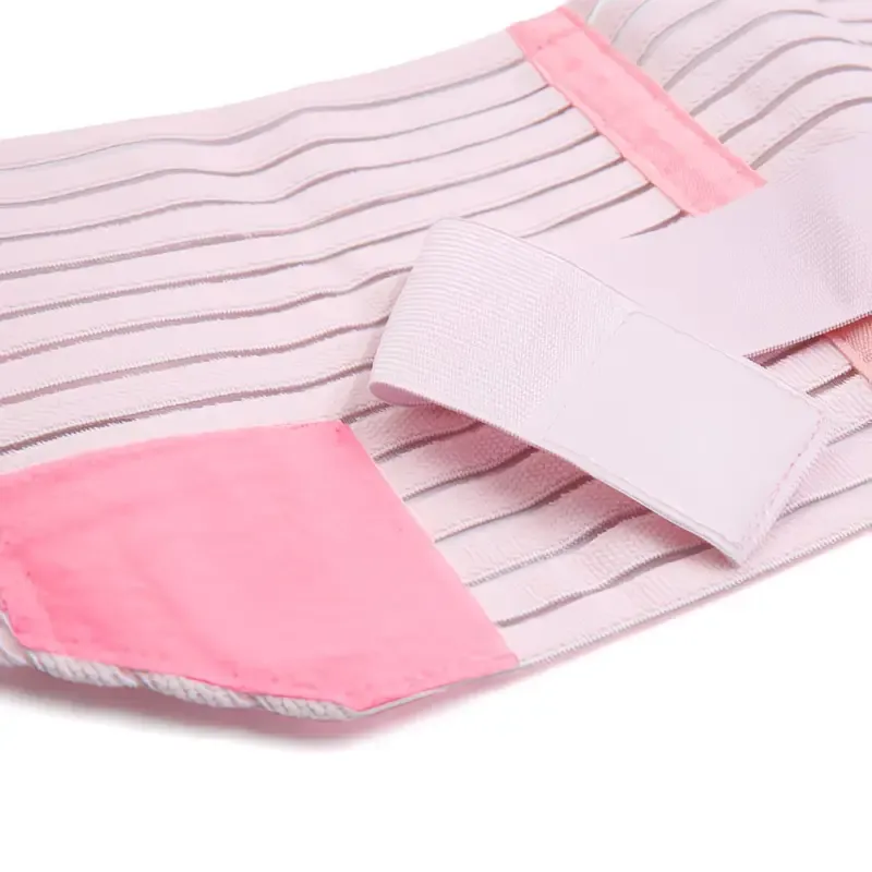2-in-1 Pregnancy Support & Belly Band, Breathable Skin-Friendly Lightweight, Ergonomic Fit, Relieves Lower Back & Pubic Discomfort, Full Protection During Pregnancy & Postpartum/PINK.L code - Image 6