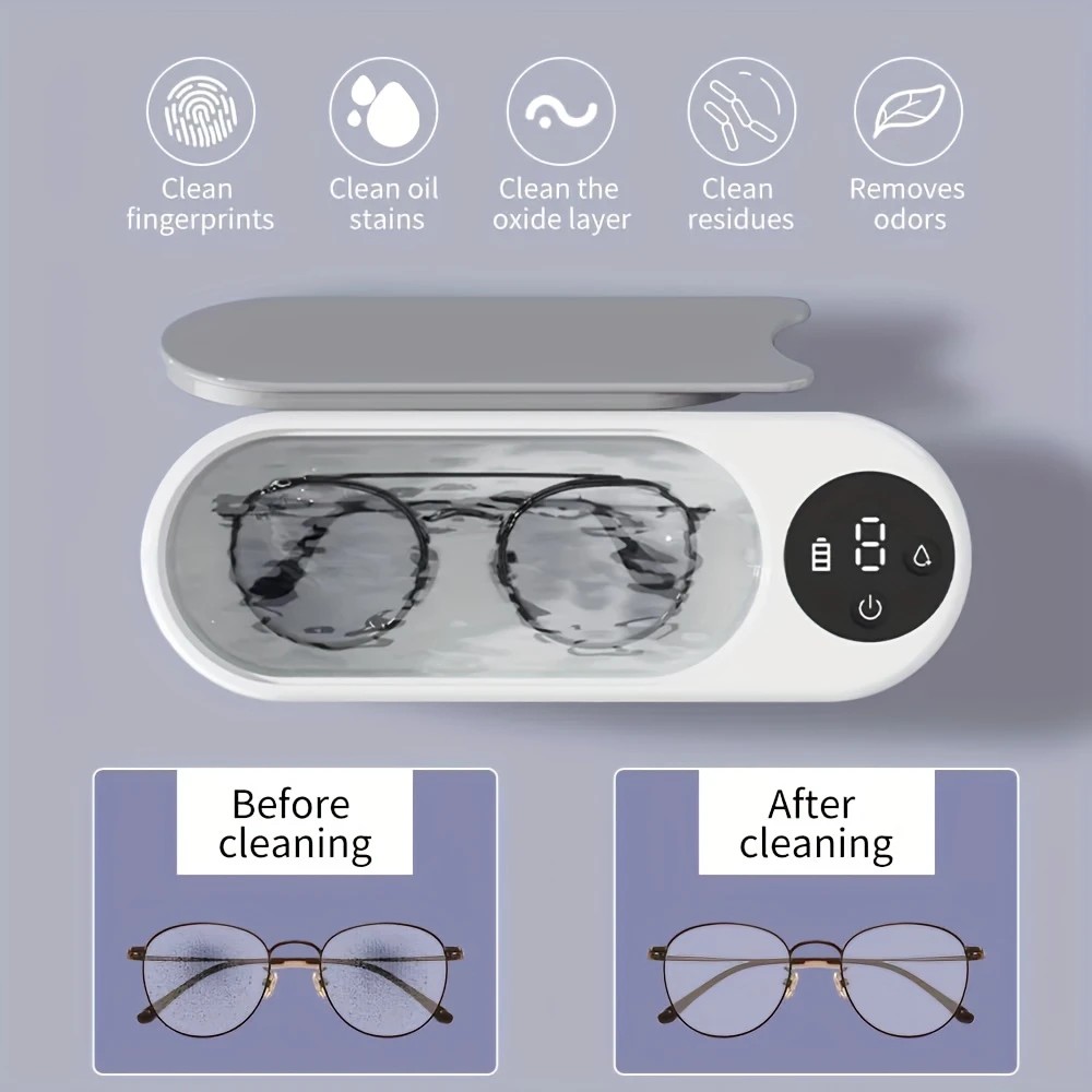 Smart Ultrasonic Cleaner: Renew Your Glasses and Jewelry with 360° Deep Cleaning - Image 4