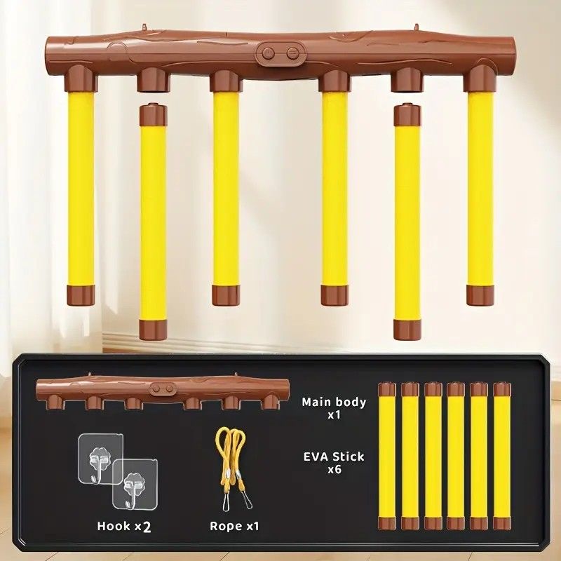 Smart Reaction Challenge Stick: Family Interactive Reflex Training Toy, Three Speed Adjustable, Hand-Eye Coordination and Focus Enhancement Tool(YELLOW) - Image 1
