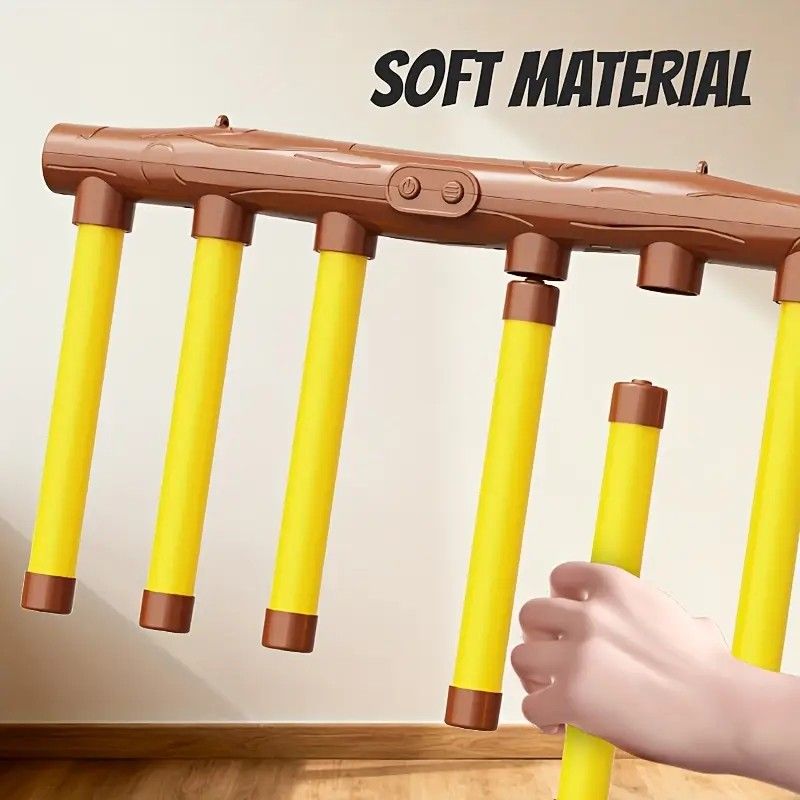 Smart Reaction Challenge Stick: Family Interactive Reflex Training Toy, Three Speed Adjustable, Hand-Eye Coordination and Focus Enhancement Tool(YELLOW) - Image 5