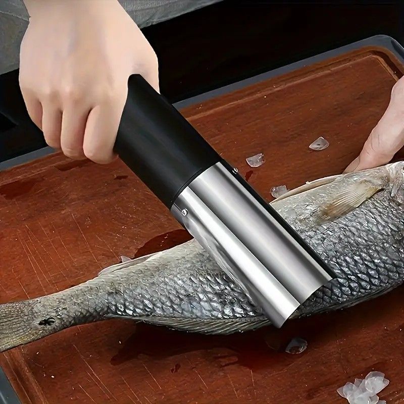 Electric Fish Scaler | Stainless Steel Shield Prevents Splashing, Offset Blade Wheel for Efficient Descaling, USB Rechargeable with Long Battery Life, Suitable for Both Freshwater and Saltwater Fish, Ideal for Home and Commercial Use(white) - Image 4