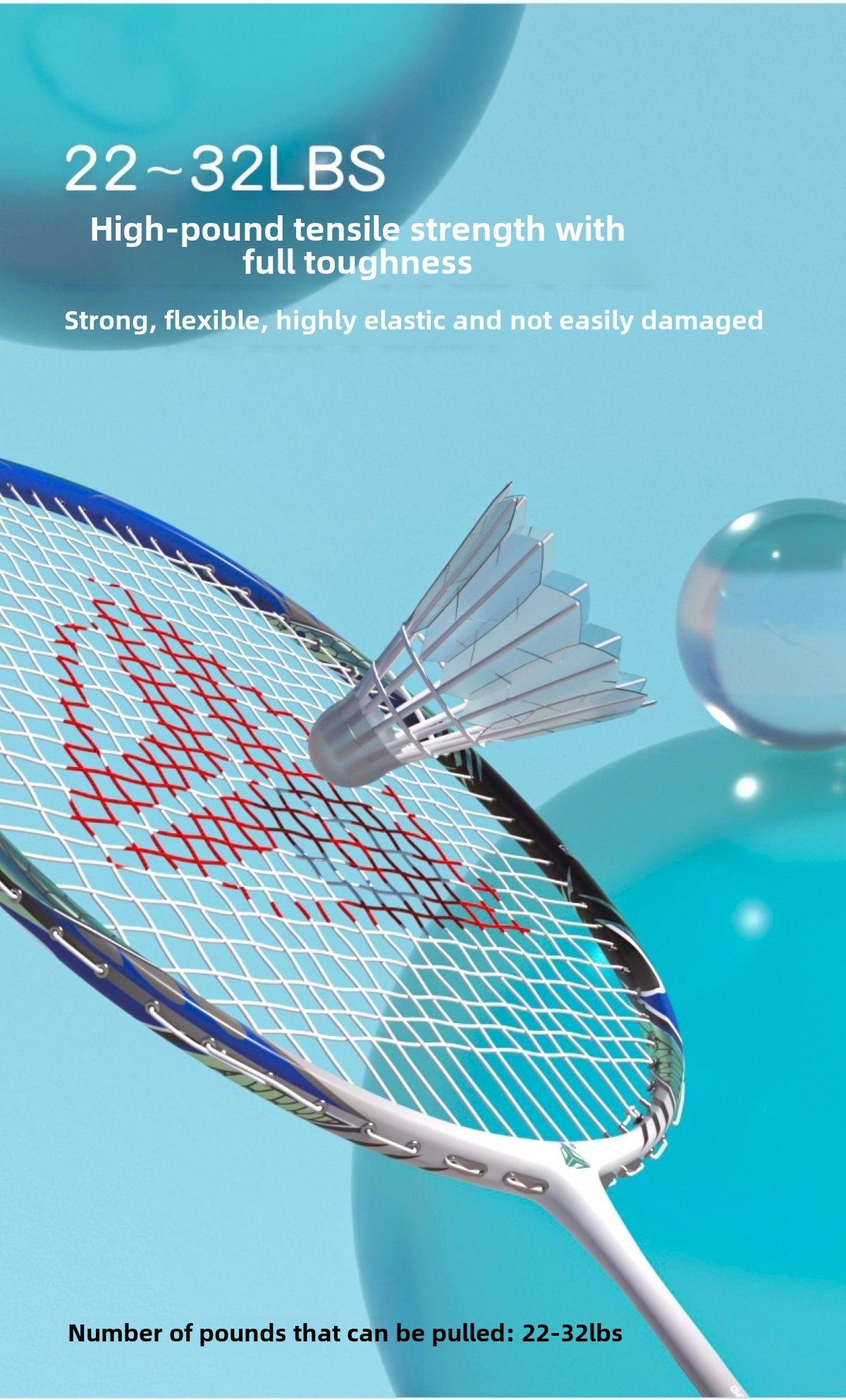 ESPER Explorer V2 Susanoo 7U Ultra-Light Badminton Racket 30T/40T High-Elastic Carbon Fiber with Grip and Gift Box Suitable for Beginners and Advanced Players.(PINK) - Image 5