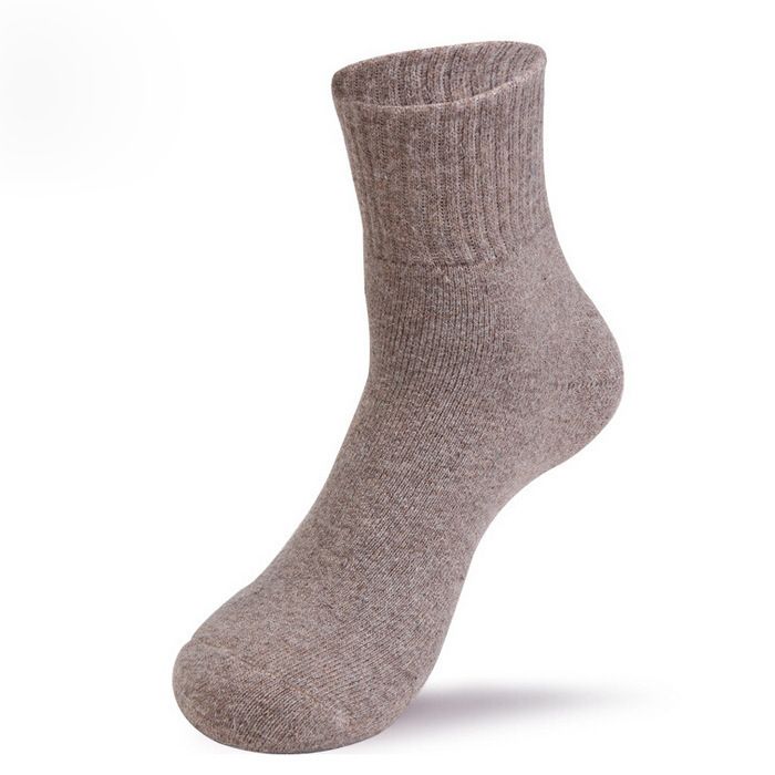 Thickened Wool Mid-Calf Socks 5-Pair Pack (Random Colors), Solid Color Versatile Fall and Winter Warmth, Soft Skin-Friendly Non-Stuffy, Essential for Casual Sports and Commuting - Image 8