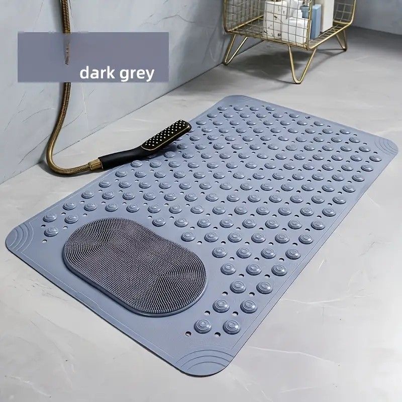 Anti-Slip Massage Shower Mat with Suction Cups Foot Spa Bathroom Mat(PINK) - Image 6