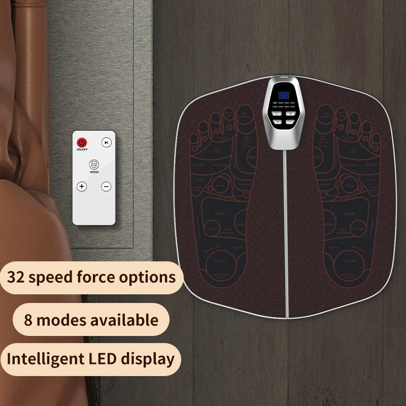 EMS pedicure machine: 8 modes and 32 files, intelligent acupoint massage, relieving fatigue and improving leg shape, a portable foot care expert shared by the whole family! /coffee color - Image 1