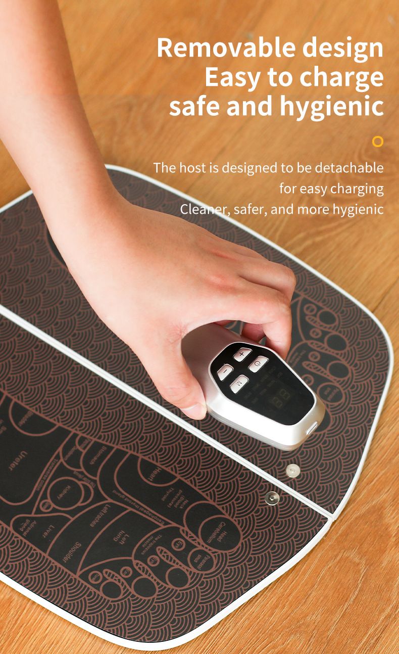 EMS pedicure machine: 8 modes and 32 files, intelligent acupoint massage, relieving fatigue and improving leg shape, a portable foot care expert shared by the whole family! /coffee color - Image 5