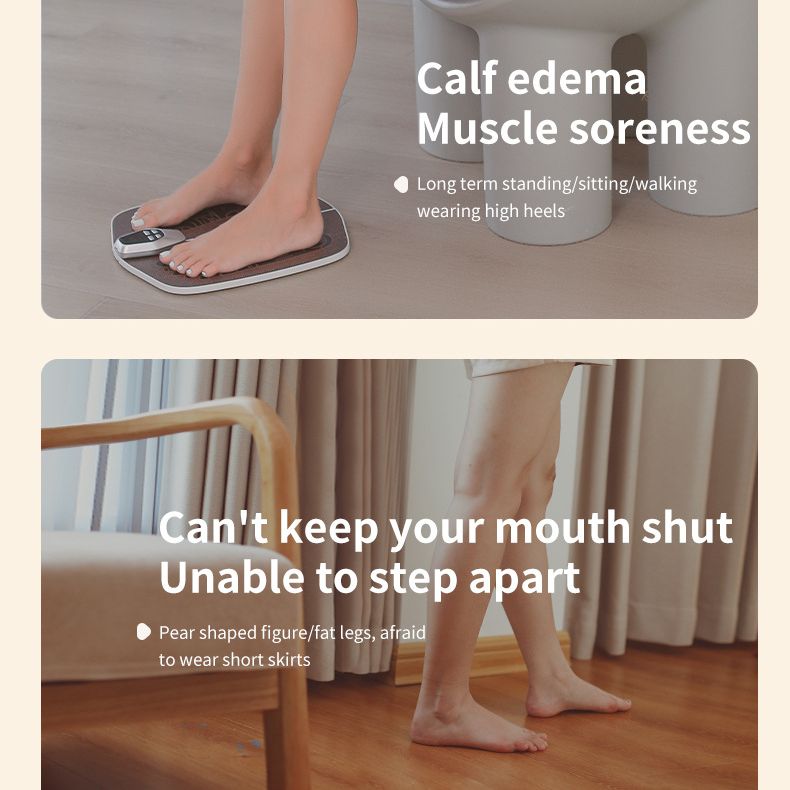 EMS pedicure machine: 8 modes and 32 files, intelligent acupoint massage, relieving fatigue and improving leg shape, a portable foot care expert shared by the whole family! /black - Image 4