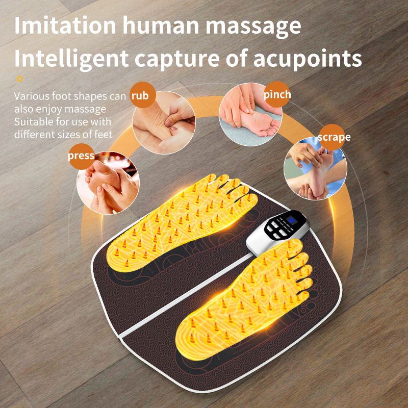 EMS pedicure machine: 8 modes and 32 files, intelligent acupoint massage, relieving fatigue and improving leg shape, a portable foot care expert shared by the whole family! /black - Image 7