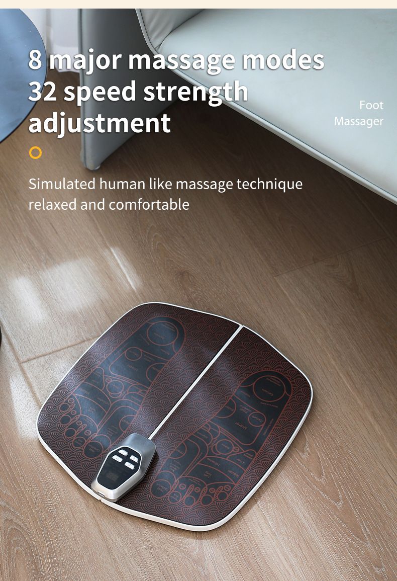 EMS pedicure machine: 8 modes and 32 files, intelligent acupoint massage, relieving fatigue and improving leg shape, a portable foot care expert shared by the whole family! /black - Image 8