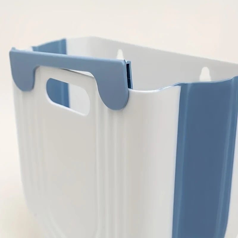 1 Portable Folding Trash Can with Hook - Modern Minimalist Rectangular Design, Space-Saving Durable Plastic Kitchen Bathroom Trash Can, No Power Required, Easy-Clean Surface.purple - Image 6