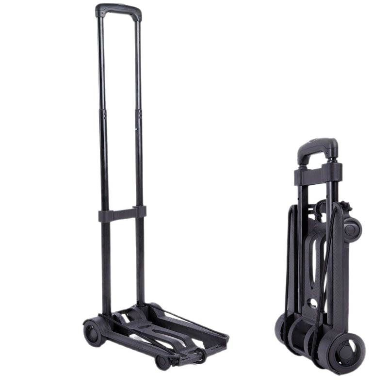 Folding Portable Cart: Lightweight 1.3kg, Load Capacity 30kg, Silent Smooth Wheels, Essential Tool for Travel, Shopping and Moving - Image 1