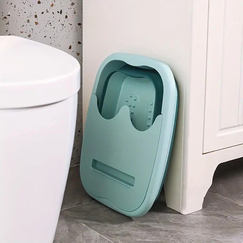 Foldable Foot Soak Tub: TPE Collapsible Deep Tub with Lid for Heat Retention, Foot Massage, Essential for Home Wellness and Relaxation.PINK - Image 5