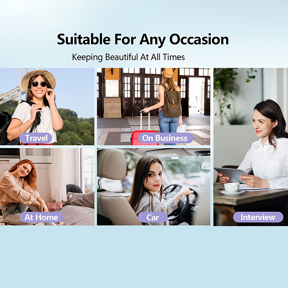 Wireless Hair Straightening Brush, Fast Heating, Women's Exclusive Styling Brush, Portable and Lightweight, Type-C Charging Port, Heat-Proof Design, USB Rechargeable.WHITE - Image 7