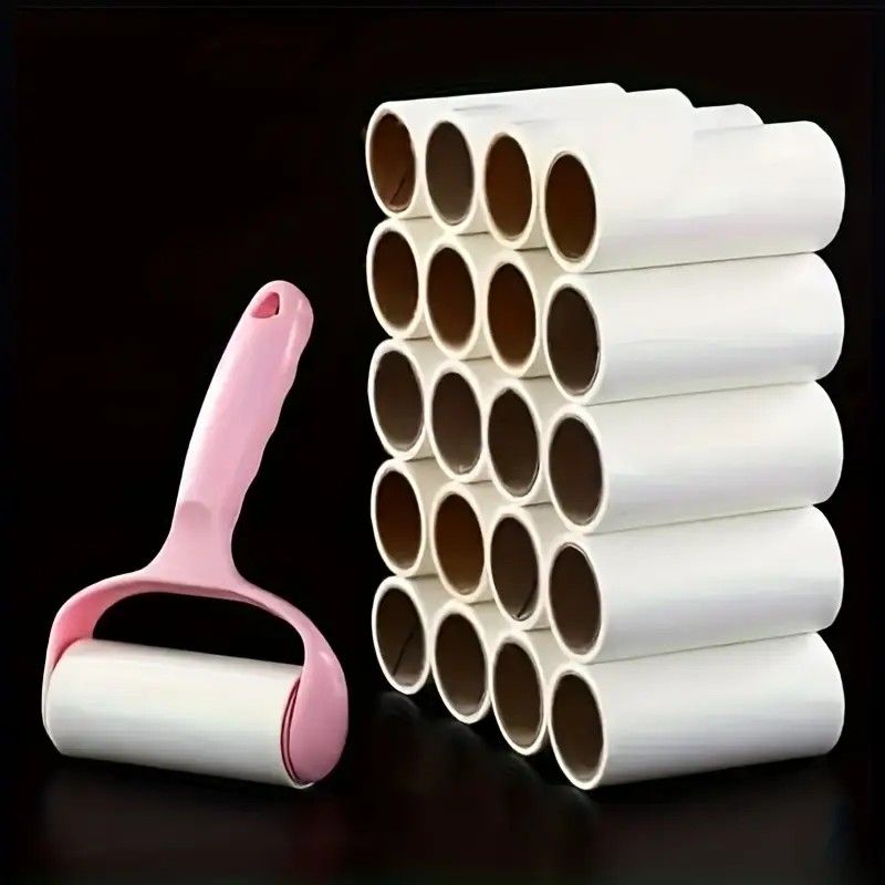 1 Handle + 6 Refill Rolls Lint Roller! Home Clothing and Pet Hair Cleaning Roller, Tear-off Adhesive Sheets, Strong Stickiness Won't Damage Fabrics, Essential Home Cleaning Must-Have - Image 7