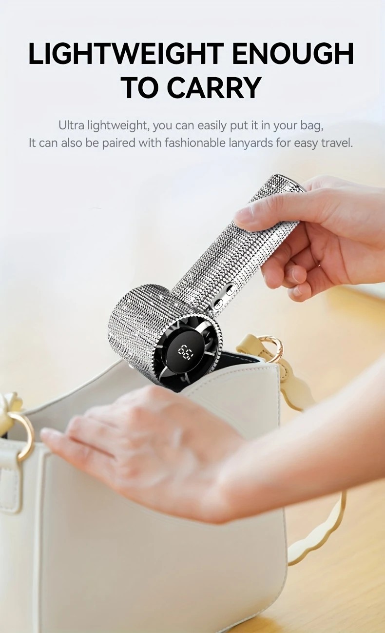 Colored diamond/Diamond - style Handheld Mini Fan, Exquisite and Long - lasting Battery Life - Image 5