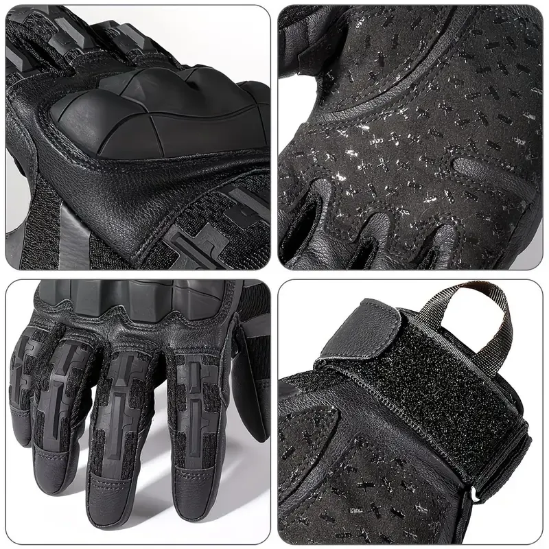 Full-Finger Multi-Functional Tactical Gloves, TPU Exoskeleton Impact Protection, Five-Finger Touchscreen Precision Control, Anti-Slip Wear-Resistant Palm, Essential for Outdoor Riding and Tactical Training./black.M code - Image 8