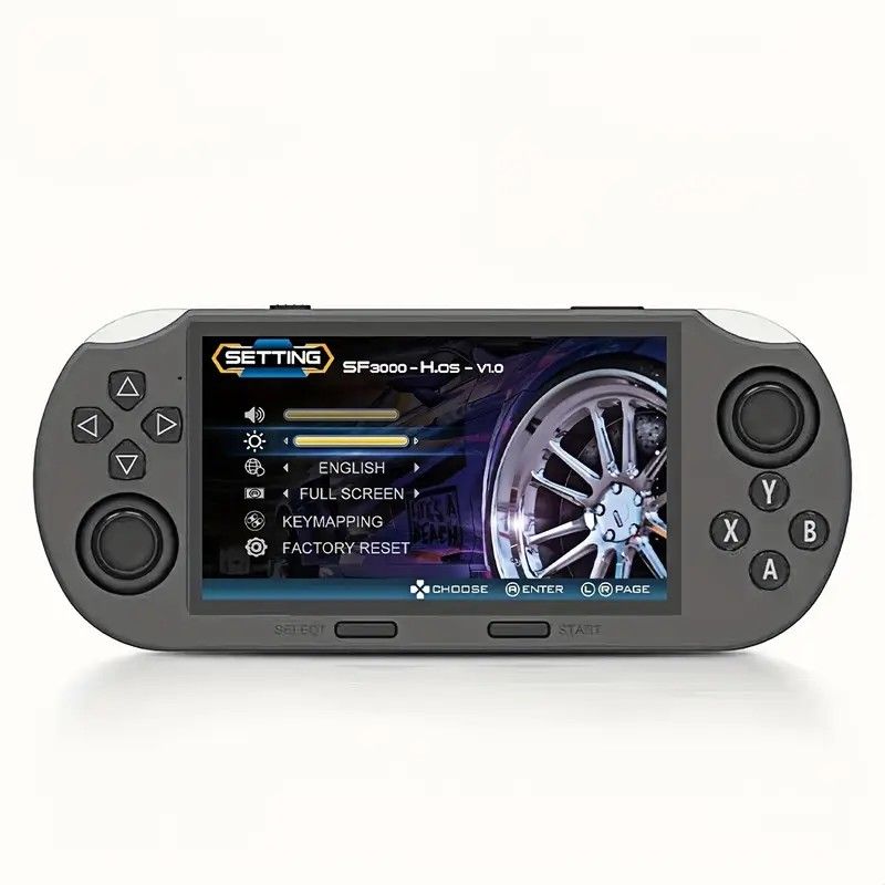 SF3000 64G Portable Handheld Game Console with IPS Screen Retro Video Game Console, Perfect as Adult Gift - Image 1