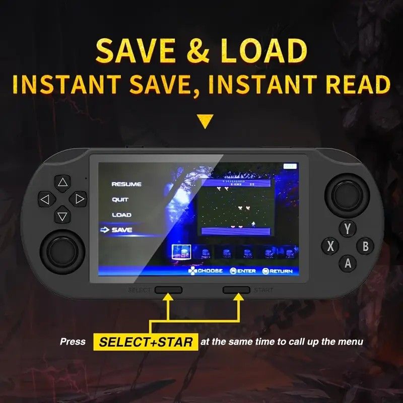 SF3000 64G Portable Handheld Game Console with IPS Screen Retro Video Game Console, Perfect as Adult Gift - Image 4