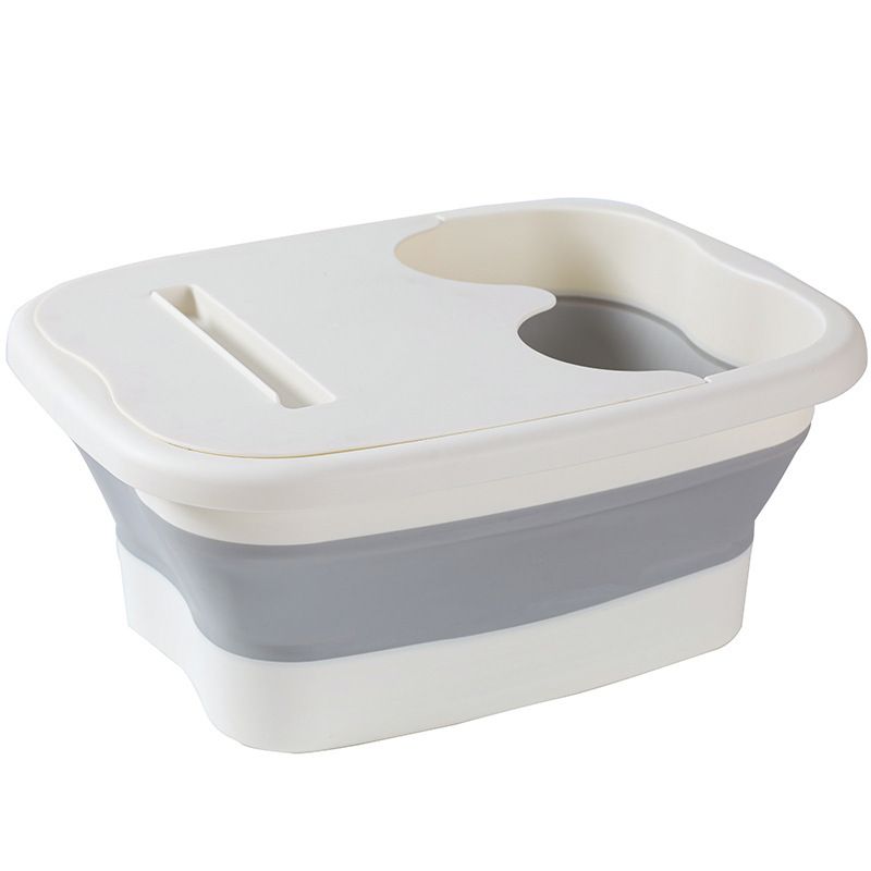 Foldable Foot Soak Tub: TPE Collapsible Deep Tub with Lid for Heat Retention, Foot Massage, Essential for Home Wellness and Relaxation.GREEN - Image 8