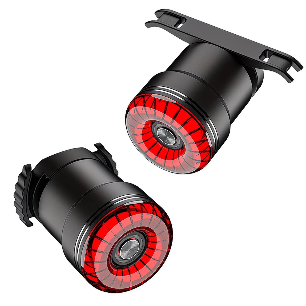 Smart Brake Light Dual Base High Brightness Bicycle Light: Aluminum Alloy Waterproof, Three Brightness Levels, USB Rechargeable 8-15 Hours Runtime, Brake Sensor Activation, Safe Night Riding. - Image 7
