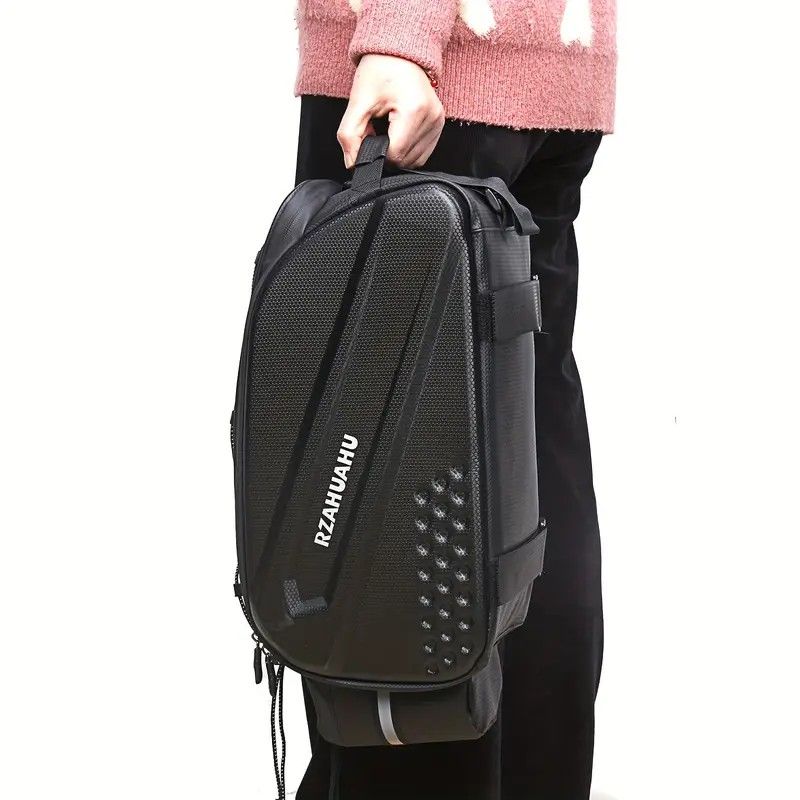 Ride and commute with one bag – waterproof, large capacity, and instantly converts to a shoulder bag.（Black messenger bag） - Image 3