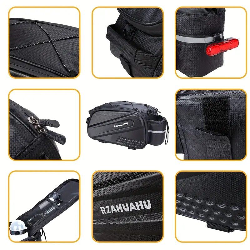 Ride and commute with one bag – waterproof, large capacity, and instantly converts to a shoulder bag.（Black messenger bag） - Image 7