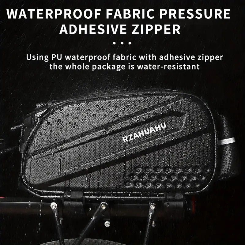 Ride and commute with one bag – waterproof, large capacity, and instantly converts to a shoulder bag.（Black messenger bag） - Image 8