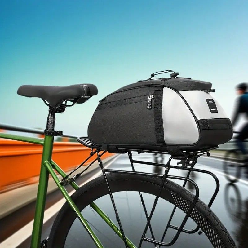 Ride and commute with one bag – waterproof, large capacity, and instantly converts to a shoulder bag.（Silver-gray reflective backpack） - Image 1