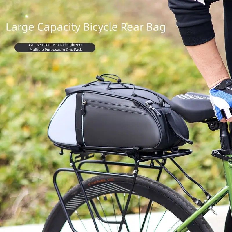 Ride and commute with one bag – waterproof, large capacity, and instantly converts to a shoulder bag.（Silver-gray reflective backpack） - Image 2