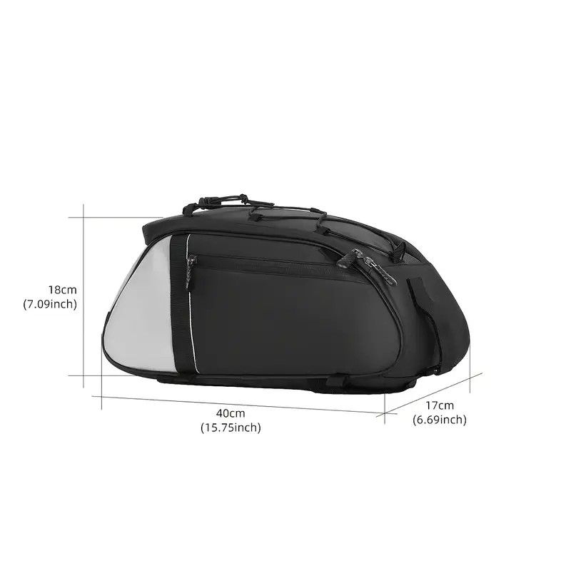 Ride and commute with one bag – waterproof, large capacity, and instantly converts to a shoulder bag.（Silver-gray reflective backpack） - Image 3