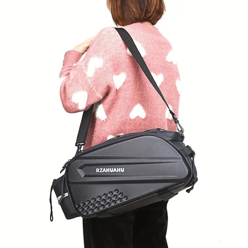 Ride and commute with one bag – waterproof, large capacity, and instantly converts to a shoulder bag.（Silver-gray reflective backpack） - Image 7