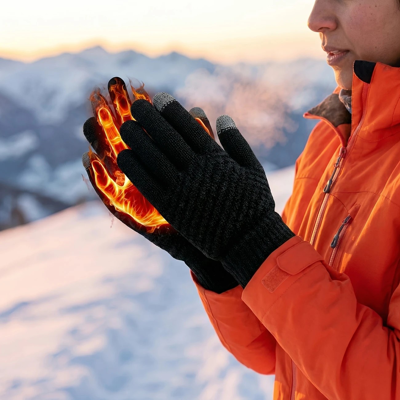 Unisex Winter Gloves - Thermal, Thickened, Waterproof, Windproof, Touchscreen Compatible - Image 5