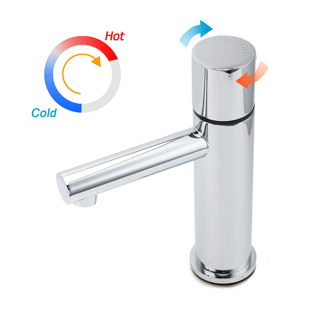 WELS Bathroom Basin Mixer Vanity Sink Bubble Faucet Tap Laundry Brass Chrome Set - Image 2