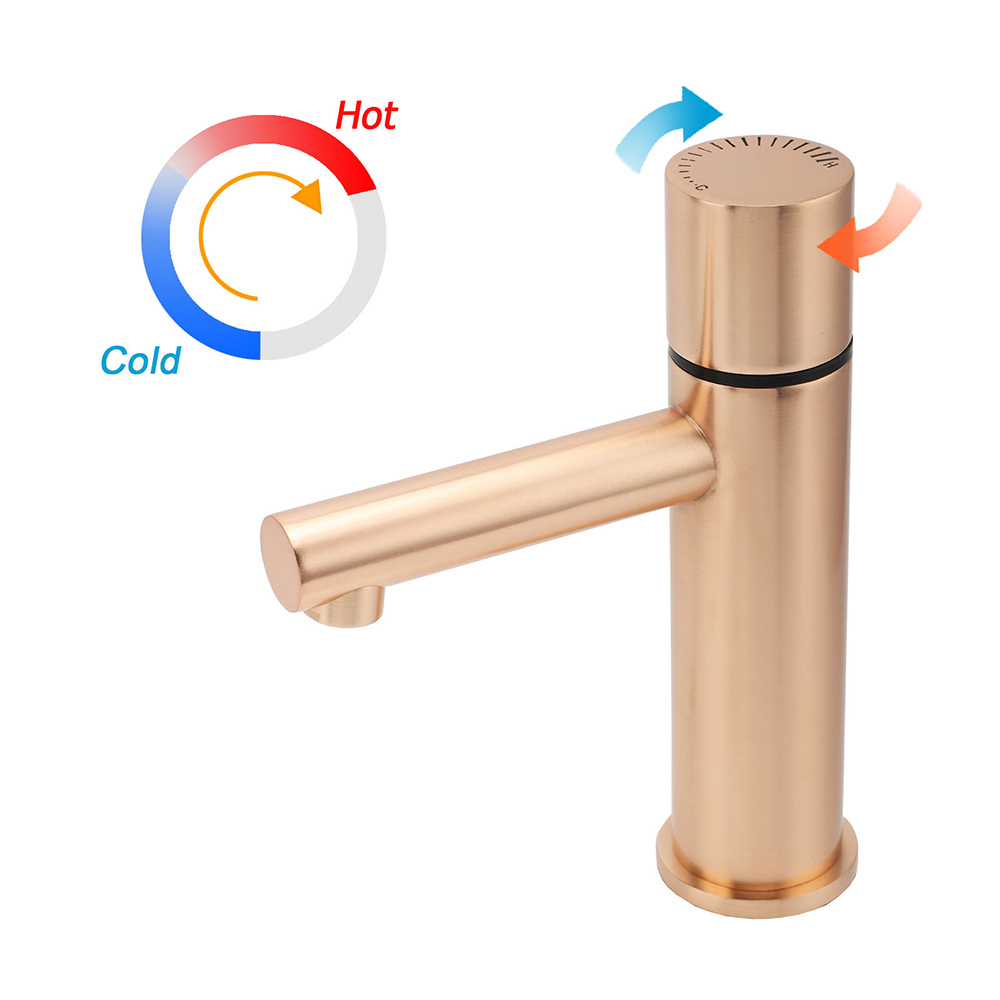 WELS 6L/min Rose Gold Basin Mixer Vanity Sink Bubble Faucet Tap Washing Laundry - Image 2