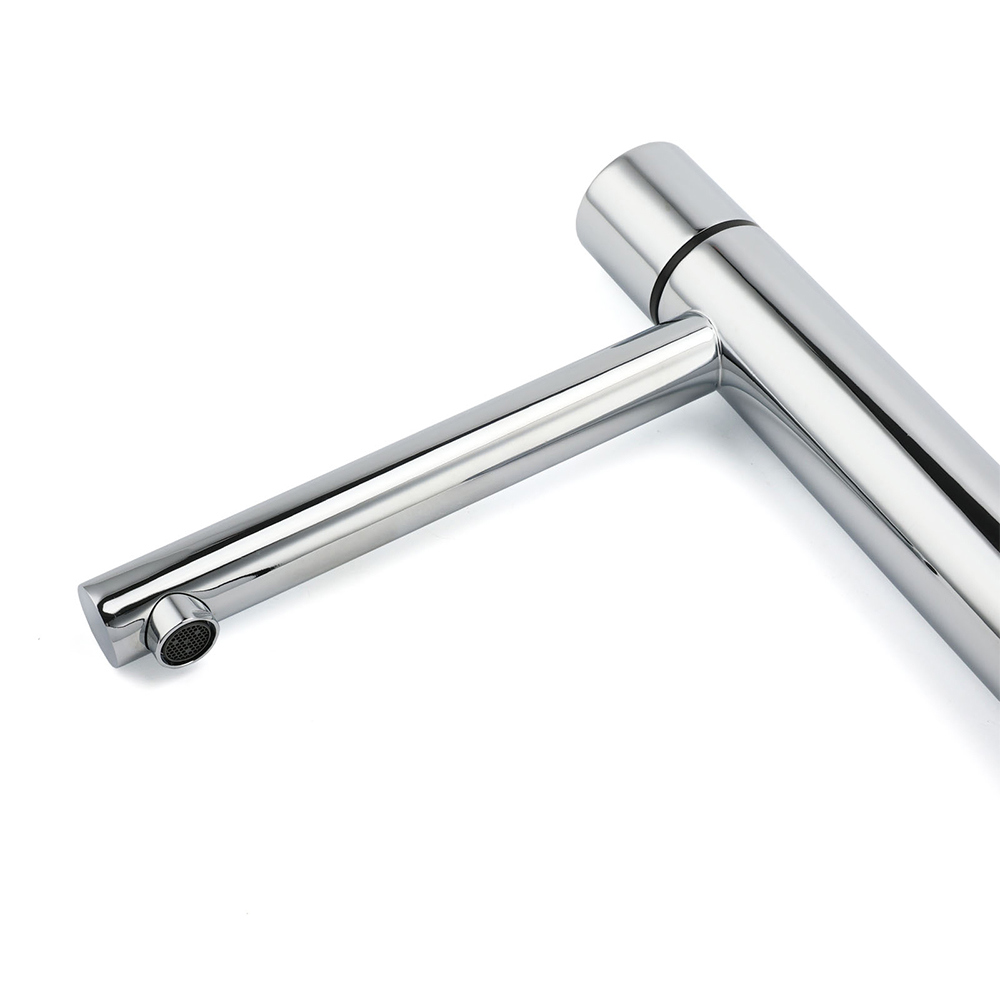 WELS 6L/min Tall Basin Mixer Vanity Sink Bubble Faucet Tap Laundry Chrome Round - Image 4