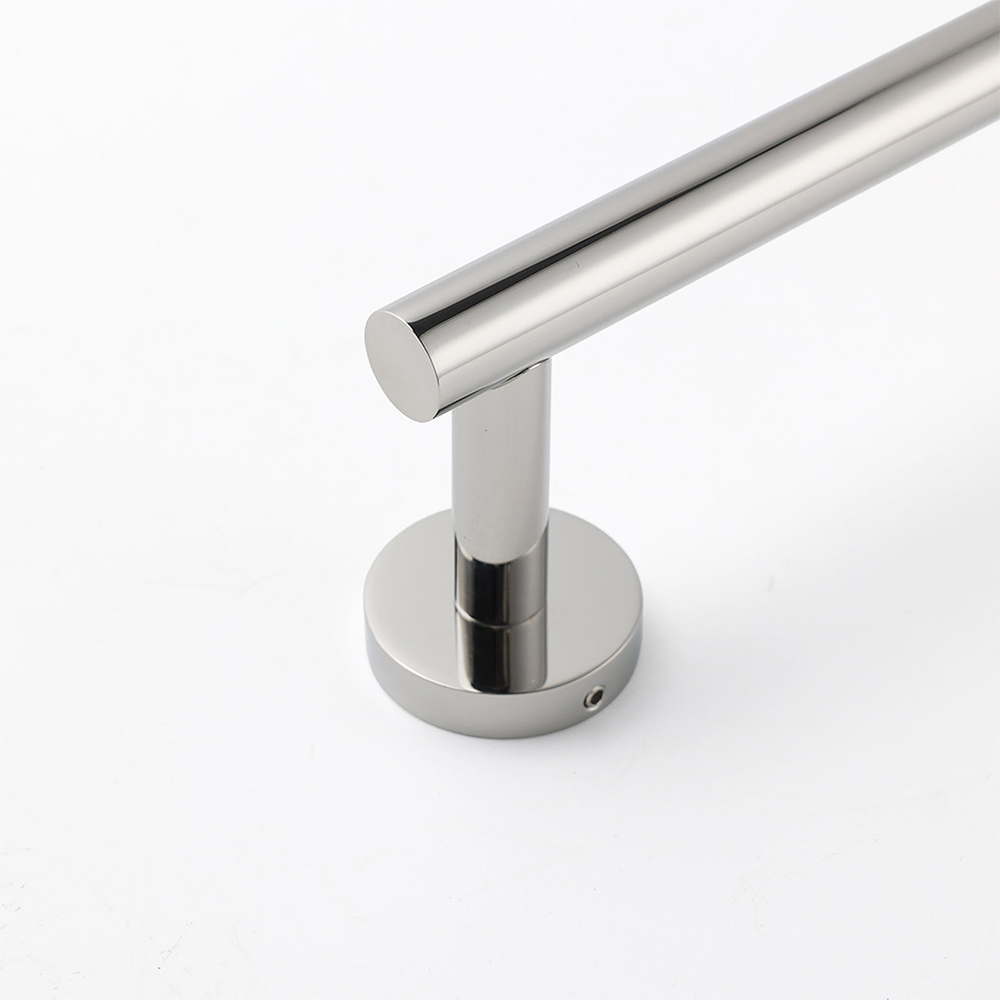 Polished Chrome 600mm Single Towel Rack Rail Holder Stainless Steel Hanger Bar - Image 3