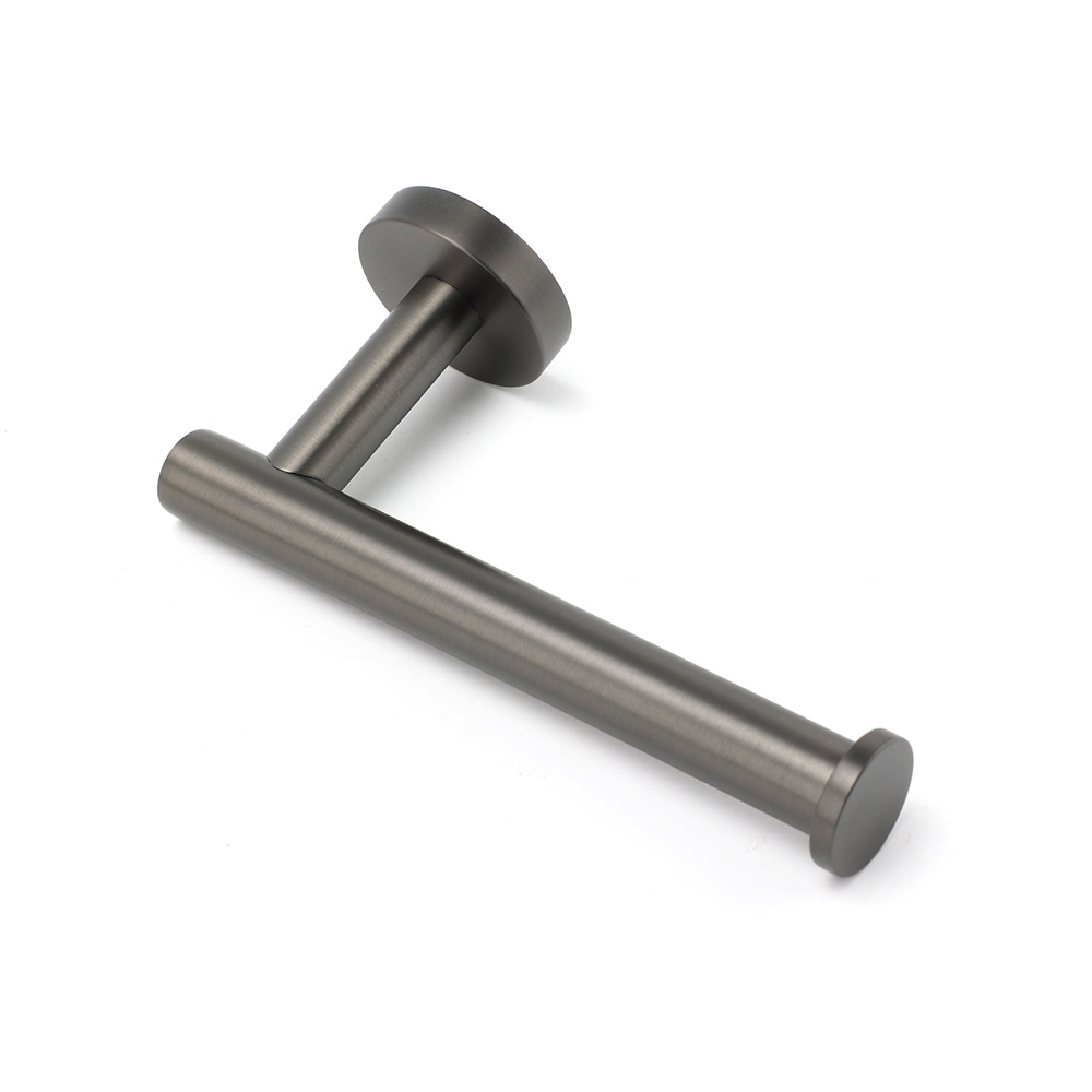 Gun Metal Round 304 Stainless Steel Toilet Paper Roll Tissue Holder Wall Mounted - Image 3