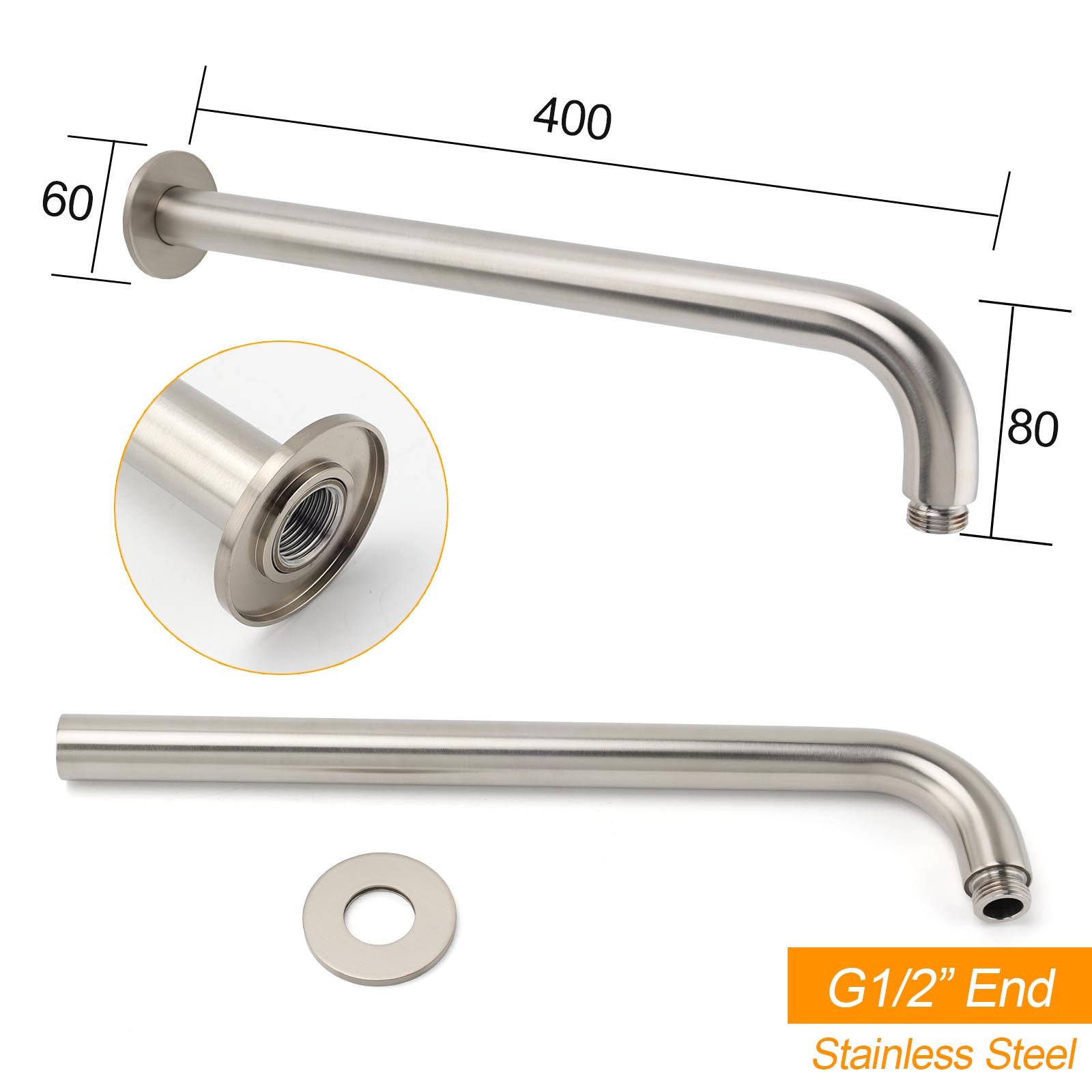 WELS Brushed Nickel Round 8