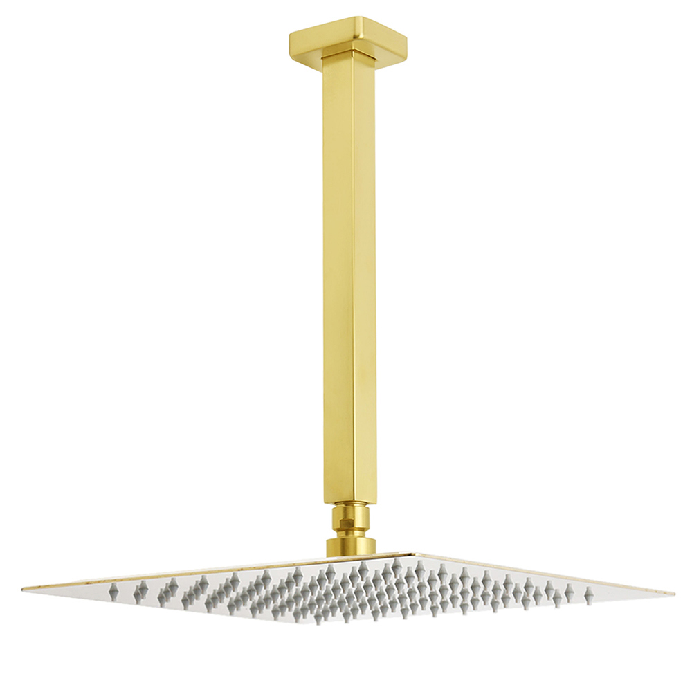Brushed Gold Square 12