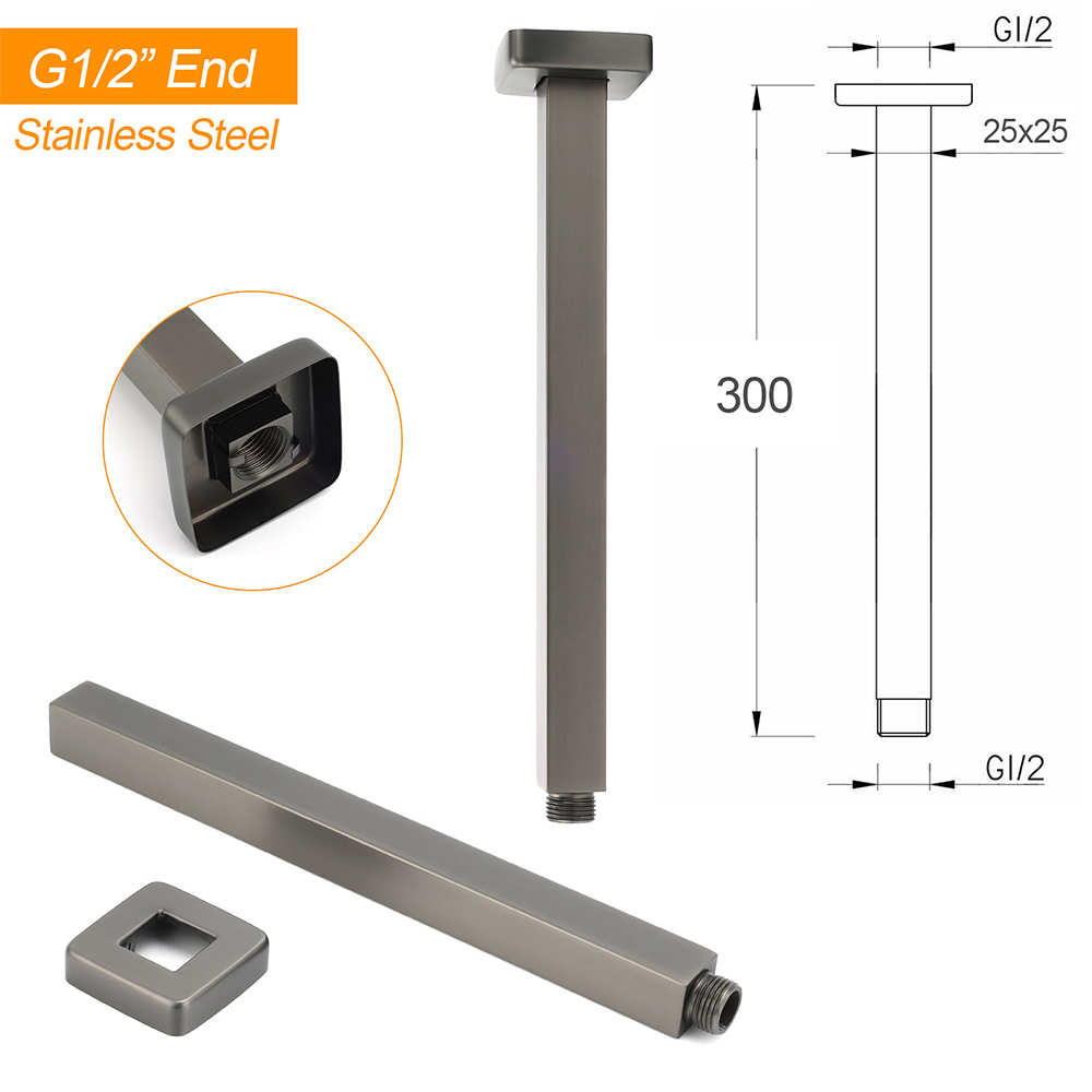 Gun Metal Square 10
