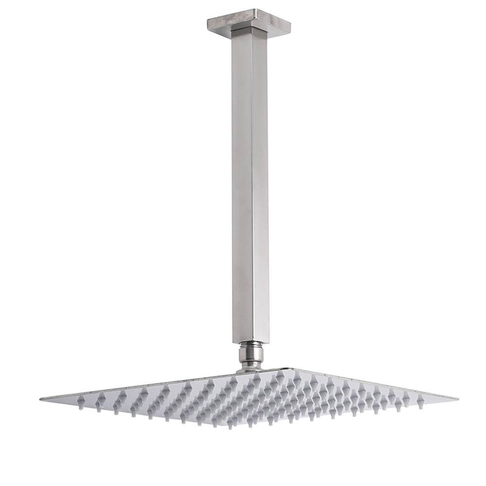 Brushed Nickel Square 12