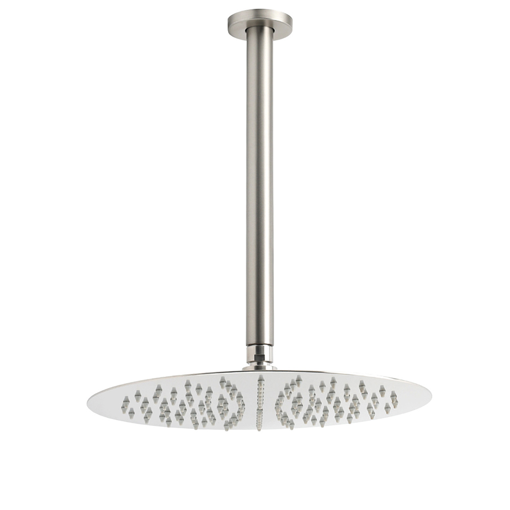 Brushed Nickel Round 12
