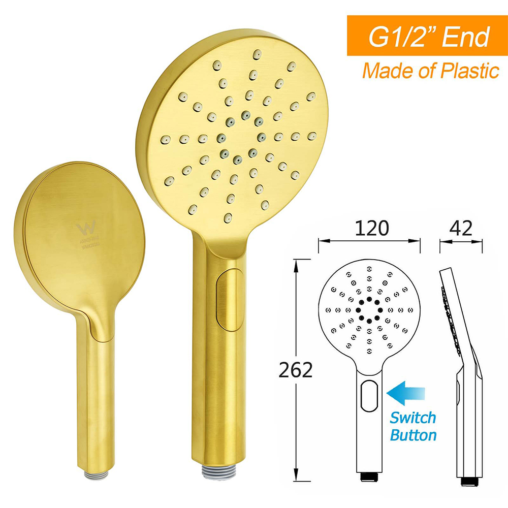 WELS Brushed Gold Round Twin 8