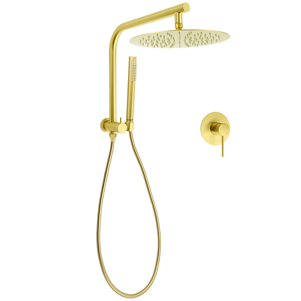 Brushed Gold Round Large 12