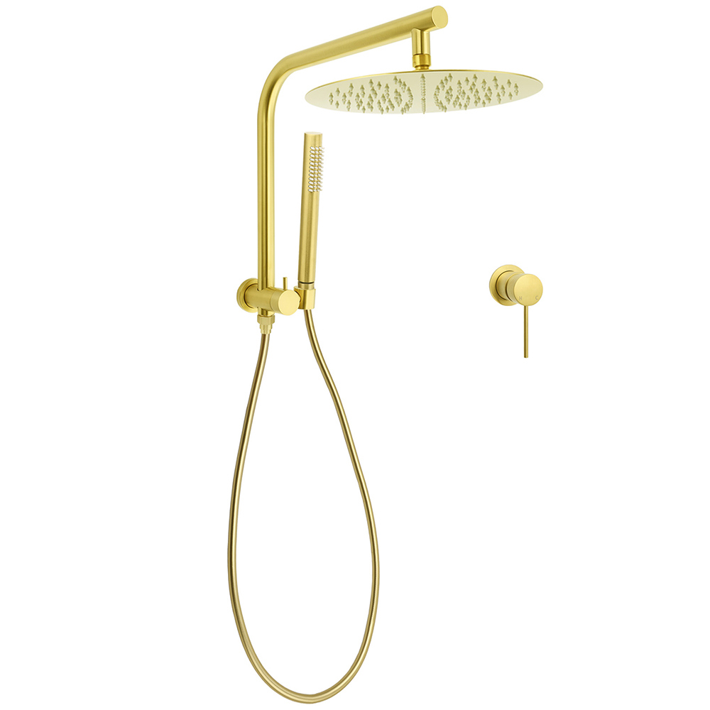 Brushed Gold Round Large 12