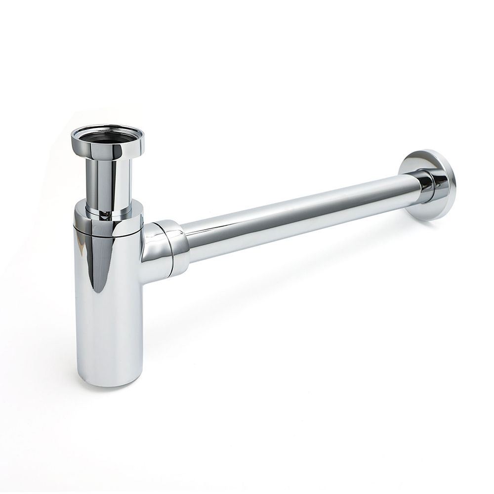 Watermark Adjustable 32mm Wall Bottle Trap Basin Sink Vanity Waste Drain Brass - Image 1