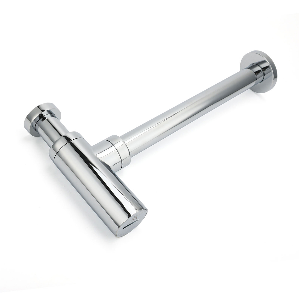 Watermark Adjustable 32mm Wall Bottle Trap Basin Sink Vanity Waste Drain Brass - Image 2