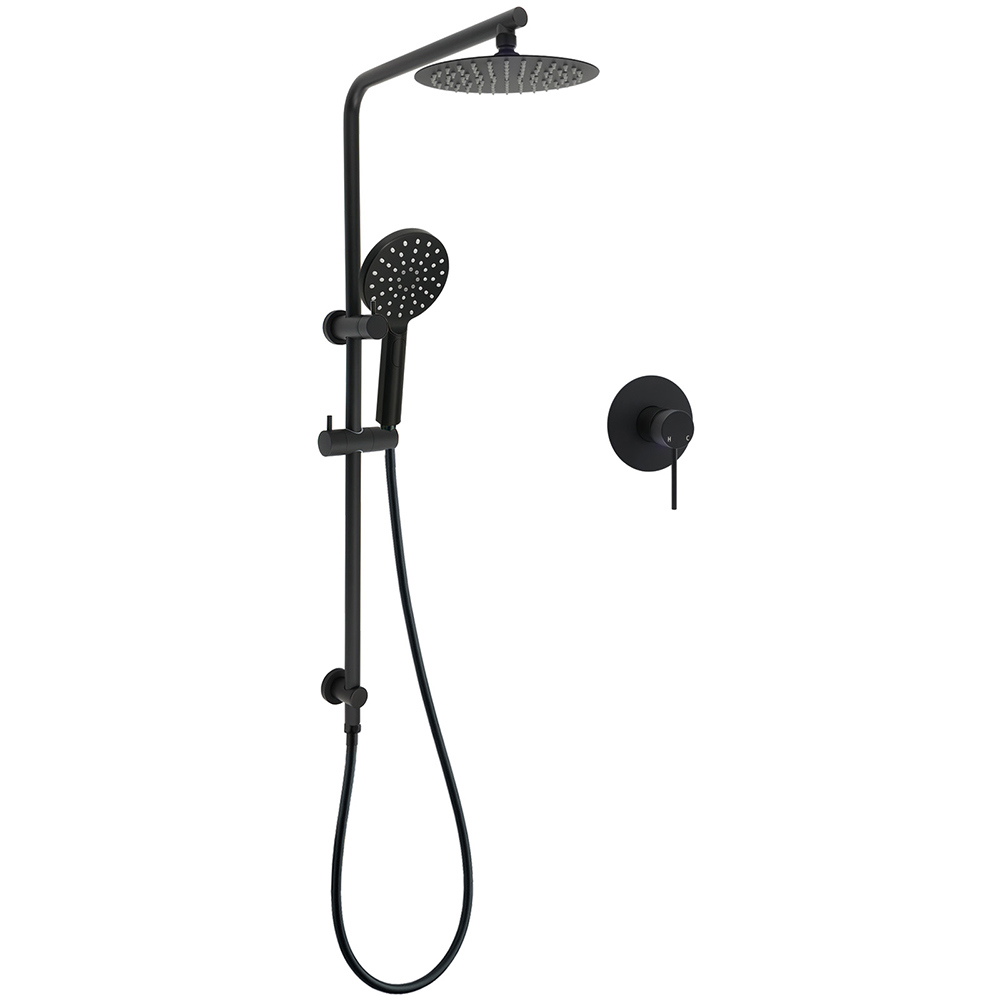 WELS Matt Black Round 2in1 8