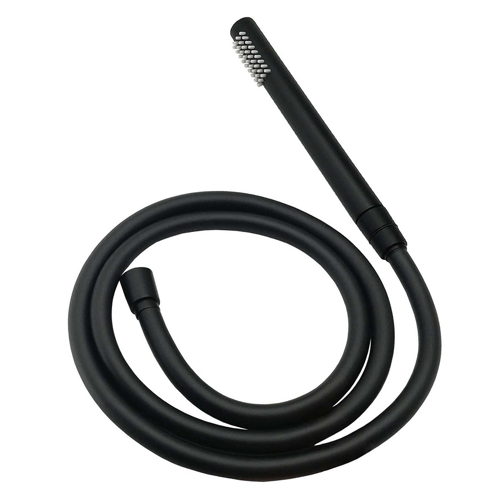 Round 300mm Rain Shower Head Brass Handheld Riser Rail Set Diverter Matt Black - Image 7